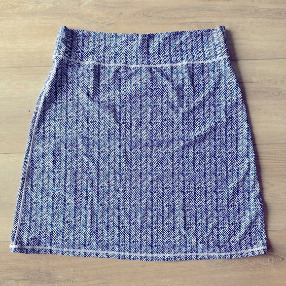 Spunkwear Blue Patterned Performance Stretch Beach‎ Skirt Women's X-Large EUC - Picture 1 of 9